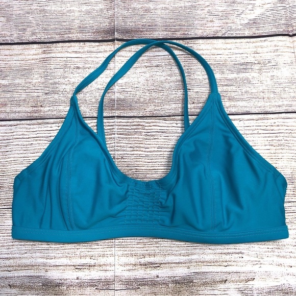 Athleta Blue Underwire Bikini Top Size 32 B/C - Picture 10 of 11